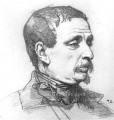 Porträt eines Mannes figur Maler Thomas Couture